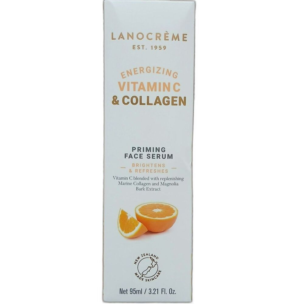 Lanocreme Vitamin C Collagen Face Serum 30ml Hyaluronic Acid Glow Anti Aging